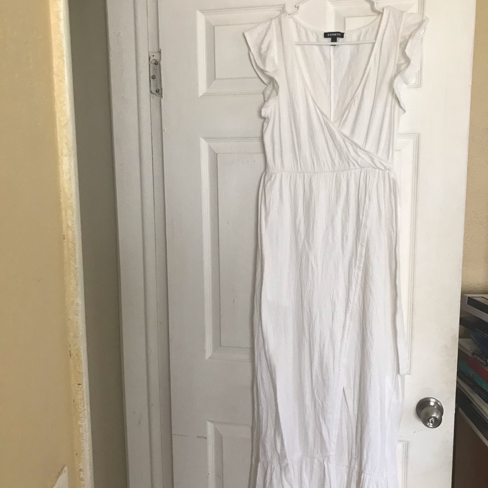 Express White Long Dress XS